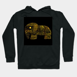 the golden elephant mandala ecopop Hoodie